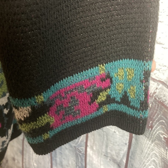 J. Jill Trailing Flowers Jacquard Topper Coat Large Lagenlook Floral Duster Fall - Picture 12 of 16